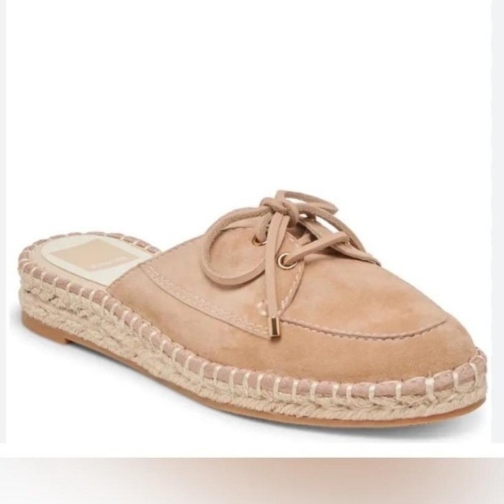 Dolce Vita Hatle Bamboo Suede Slip On Almond Toe Mules NWT - 8.5